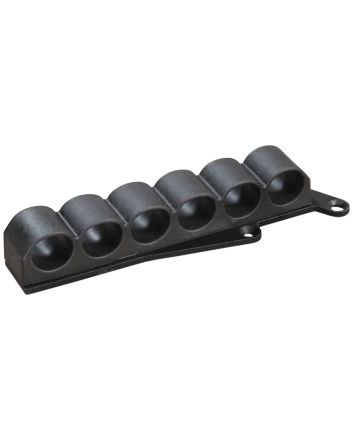 ADAPTIVE TACTICAL AT06000R Receiver Mounted Shell Carrier6rd Non-Glare Black Synthetic Rubber Fits Remington 870/1100/1187 12 Gauge