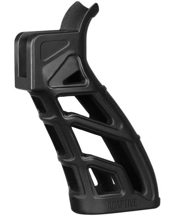 ADAPTIVE TACTICAL AT01900 Lightweight Tactical Grip (LTG)Skeletonized Black Polymer, 25 Degree Grip Angle, Fits AR Platform