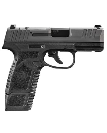 FN 66101410 Reflex MRD Micro-Compact Frame 9mm Luger 15+1/11+1, 3.30" Black Target Crown Steel Barrel, Black PVD Optic Ready/Serrated Steel Slide &amp; Polymer Frame w/Picatinny Rail, Ambidextrous