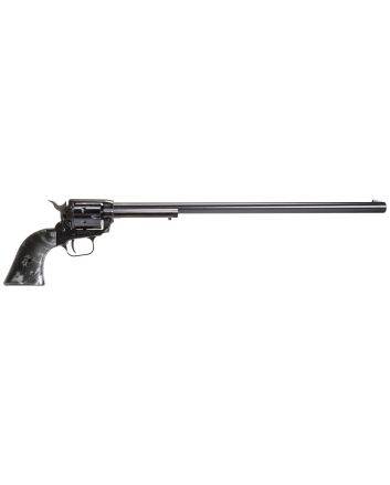 Heritage Mfg RR22B16BLKPRL Rough Rider22 LR 6 Shot, 16" Black Oxide Steel Barrel, Black Oxide Zinc Alloy Frame, Black Oxide Cylinder, Black Pearl Grip, Manual Safety