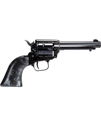 Heritage Mfg RR22B4BP Rough Rider22 LR 6 Shot, 4.75" Black Oxide Steel Barrel, Black Oxide Zinc Alloy Frame, Black Oxide Cylinder, Black Pearl Grip, Manual Safety, Exposed Hammer