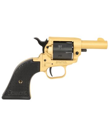 Heritage Mfg BK22SC Barkeep22 LR 6 Shot 2.68" Gold Cerakote Barrel, Gold Cerakote w/Black Accents Frame, Black Cerakote Cylinder, Black Star Polymer Grips
