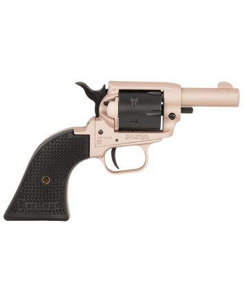 Heritage Mfg BK22Q2 Barkeep22 LR 6 Shot 2.68" Rose Gold Cerakote Barrel, Rose Gold Cerakote w/Black Accents Frame, Black Cerakote Cylinder, Black Star Polymer Grips