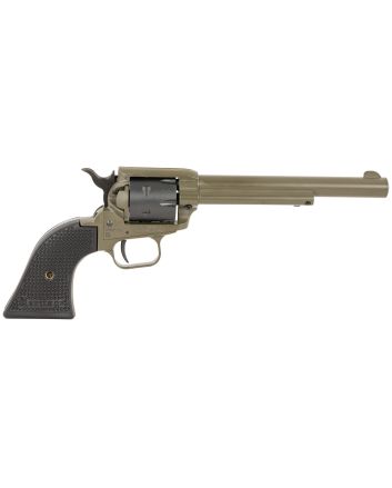 Heritage Mfg RR22T6 Rough Rider22 LR 6 Shot 5.50" OD Green Cerakote Barrel, OD Green Cerakote w/Black Accents Frame, Black Cerakote Cylinder, Black Star Polymer Grips