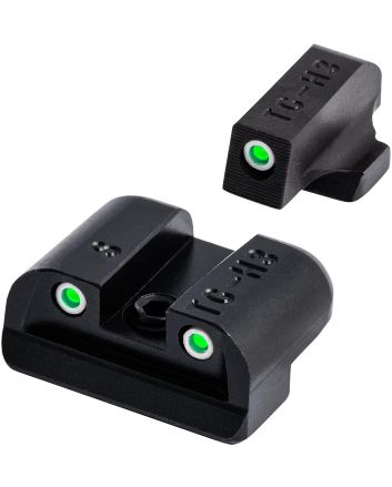 TruGlo TG231S2 TritiumBlack | Green Tritium Front Sight Green Tritium Rear Sight