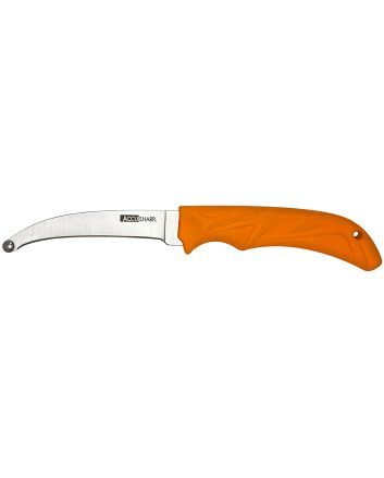 AccuSharp 734C AccuZip4" Fixed Plain Stainless Steel/ Blade Blaze Orange Ergonomic Anti-Slip Rubber Handle