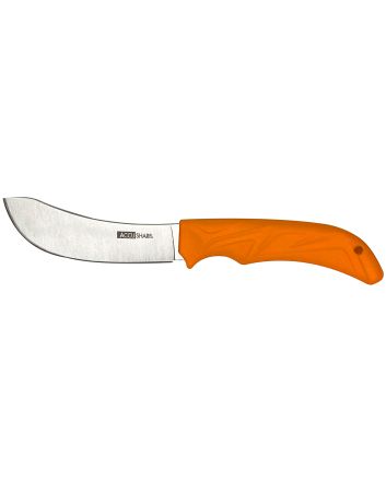 AccuSharp 732C Butcher4" Fixed Butcher Plain Stainless Steel Blade/Blaze Orange Ergonomic Anti-Slip Rubber Handle