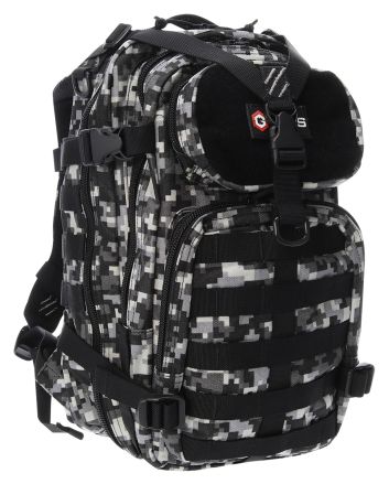 GPS Bags T1611BOBGD Bugout Bag Tactical Gray Digital 600D Polyester 2 Handguns