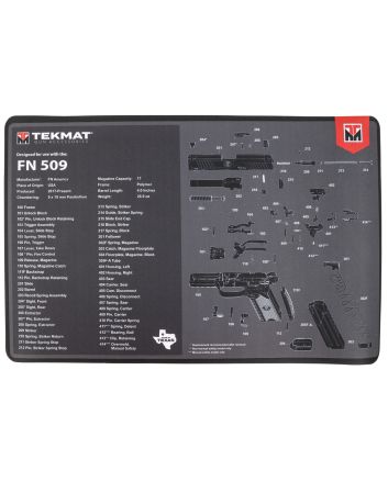 TekMat TEKR17FN509 FN 509 Cleaning Mat Black/Gray Rubber 11"x17" FN 509 Parts Diagram