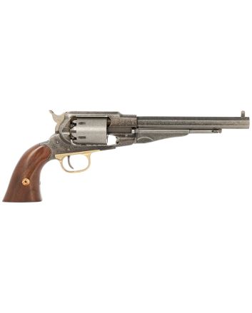 Pietta PF58OW448 1858 Old West 44 Cal 8" 6rd Old Silver Frame, Cylinder &amp; Barrel, Walnut Grip