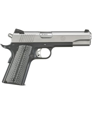 Ruger 6792 SR1911Full Size 45 ACP 8+1 5" Stainless Steel Barrel, Matte Stainless Serrated Slide, Satin Aluminum Frame w/Beavertail Black Anodized Aluminum Grips Right Hand