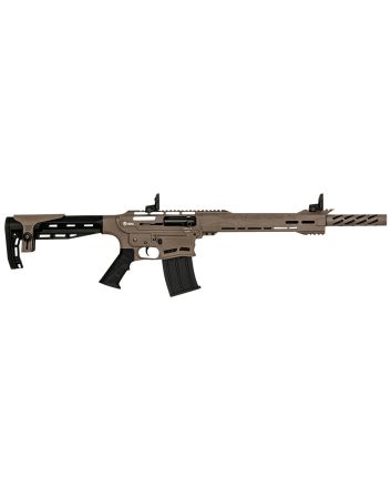 Citadel CBOSS2512FDE Boss2512 Gauge Semi-Auto 3" 5+1 18.75" Black Steel Threaded Barrel, Flat Dark Earth Picatinny Rail Aluminum Receiver, Picatinny Handguards, Black Adj Cheek Riser Synthetic Stock