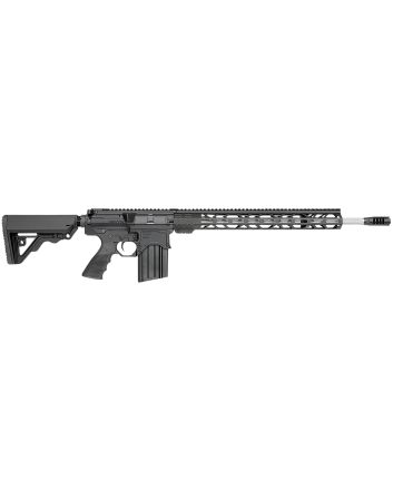 Rock River Arms 243A1534BT LAR-BT3 Predator HP 243 Win 20+1 20" Stainless Fluted Barrel, Black Billet Rec, OEM Operator CAR Stock &amp; Operator Brake, 17" M-LOK Handgaurd, Hogue Rubber Grip