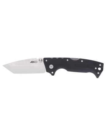Cold Steel CS28DE AD-104" Folding Tanto Plain Stonewashed S35VN SS Blade/Black Scales G10 Handle Includes Belt Clip