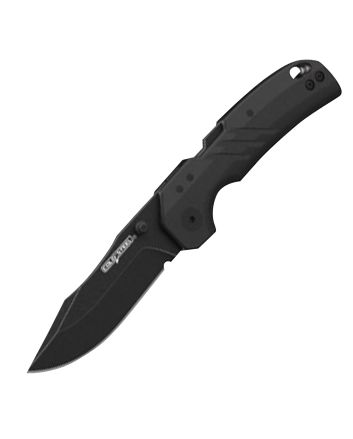 Cold Steel CSFL30DPLC10B Engage3" Folding Clip Point Plain Black PVD Stonewashed AUS-10A SS Blade/4.11" Black GFN Handle Includes Belt Clip