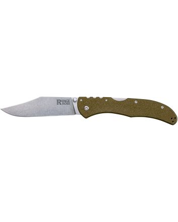 Cold Steel CS20KR7 Range BossFolding Clip Point Plain 4034 SS Blade/5.25" OD Green Zy-Ex Handle