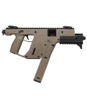 Kriss USA KV90PFD30 Vector Enhanced SDP Gen2 9mm Luger 40+1 6.50" Black Nitride Threaded Barrel, Flat Dark Earth Picatinny Rail, MK5M Modular Rail, Glock Magazine Compatible