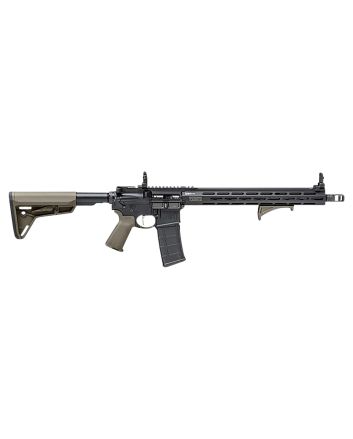 Springfield Armory STV916556GPLC SAINT Victor 5.56x45mm NATO 10+1 16", Black Rec, OD Green Magpul SL Stock &amp; Grip, Flip-Up Sights, Includes Magpul Angled Grip