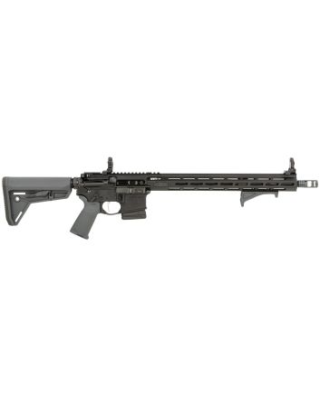 Springfield Armory STV916556YPLC SAINT Victor 5.56x45mm NATO 10+1 16", Black Rec, Gray Magpul SL Stock &amp; Grip, Flip-Up Sights, Includes Magpul Angled Grip