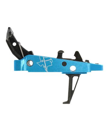 CMC Triggers 47403 Drop-In Trigger Group 2.0 Single-Stage Flat with 2.50 lbs Draw Weight Black w/ Blue Housing
