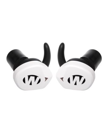 Walker's GWPSLCR2BTWHT Silencer BT 2.0 Electronic Ear Buds Sports South Exclusive White Polymer