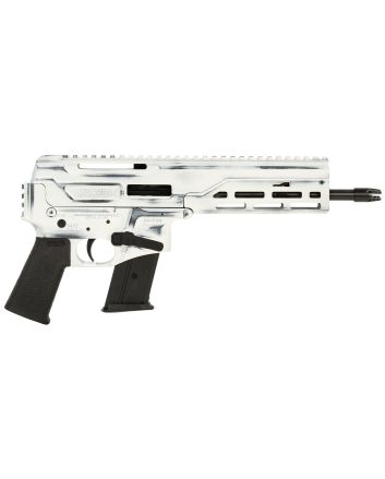 Diamondback DB1614L401 DBX CF 5.7x28mm 8" 20+1, Battleworn Storm Tropper White Rec, Picatinny End Cap, Black Magpul K Grip