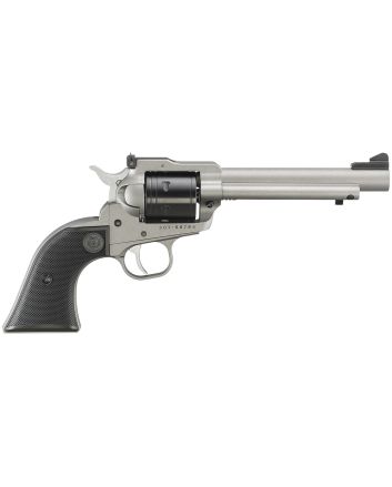 Ruger 2033 Super Wrangler22 LR/22 WMR 6 Shot 5.50" Silver Cerakote Steel Barrel &amp; Frame, Black Cylinder, Black Checkered Polymer Grip, Transfer Bar Safety, Exposed Hammer