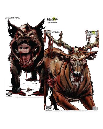 Birchwood Casey 35627 SmokehouseZombie Deer/Hog Hanging Smokehouse Blood Trail All Firearms 12" x 18" Impact Enhancement Splatter 8 Targets