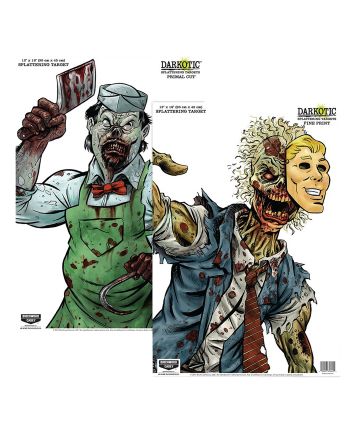 Birchwood Casey 35638 Darkotic Primal Cut Zombie Butcher/Lawyer Hanging Paper All Firearms 12" x 18" Impact Enhancement Splatter 8 Targets