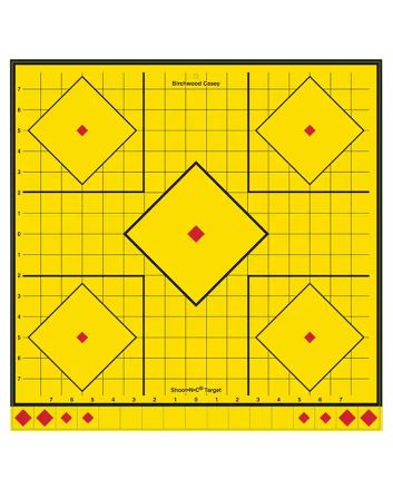 Birchwood Casey LRSIT-5PK Long RangeSelf-Adhesive Paper Yellow 17.75" 5-Diamond 5 Pack