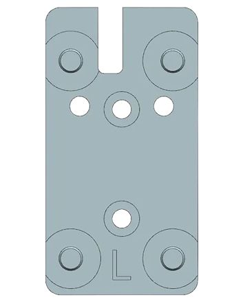 Beretta USA EUS03051 90/92Silver, Fits Beretta 90/92, RDO Leupold Pattern Footprint Mount