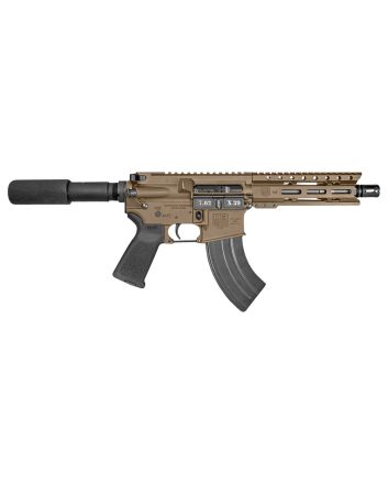 Diamondback DB1912O061 DB157.62x39mm 28+1 7", FDE, Carbon Lower, 6" M-LOK Handguard, Black Padded Buffer Tube/Magpul Grip