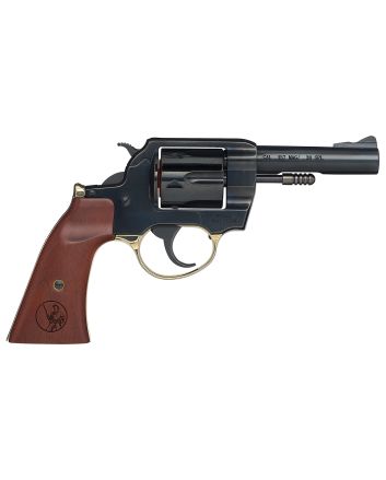Henry H017GDM Gunfighter357 Mag/38 Special 6rd 4" Blued Steel Barrel, Blued Cylinder, Blued Polished Steel Frame, Walnut Gunfighter Grip Transfer Bar Safety