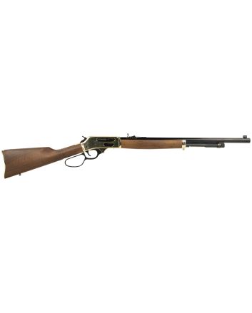 Henry H010BG Side Gate45-70 Gov 4+1 22" Blued Octagon Barrel, Polished Brass Hardened Rec, American Walnut Stock Furniture, Large Loop Lever, Adj. Sight