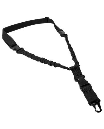 NcStar ADBS1PB Single Point Sling Deluxe Black Nylon 30"-38" Adjustable Bungee