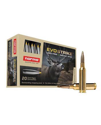 Norma Ammunition 20166482 Dedicated Hunting Evostrike 6.5Creedmoor 93gr Polymer Tip Boat Tail 20 Per Box/10 Case