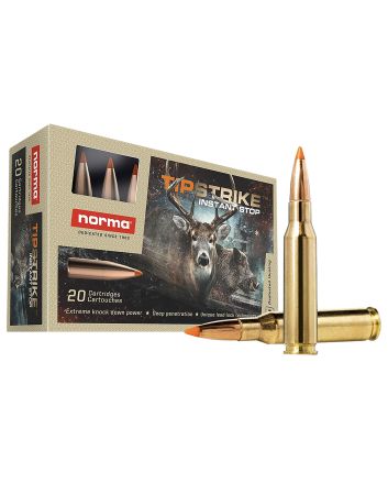Norma Ammunition 20170362 Dedicated Hunting Tipstrike 7mm-08Rem 160gr Polymer Tip 20 Per Box/10 Case