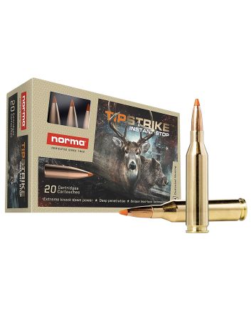Norma Ammunition 20160052 Dedicated Hunting Tipstrike 243Win 76gr Polymer Tip 20 Per Box/10 Case