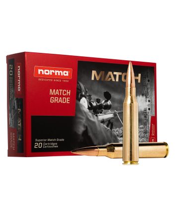 Norma Ammunition 10185442 Dedicated Precision Golden Target Match 338LapuaMag 250gr Hollow Point Boat Tail 20 Per Box/10 Case