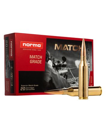 Norma Ammunition 20174602 Dedicated Precision Golden Target Match 300NormaMag 230gr Hollow Point Boat Tail 20 Per Box/10 Case