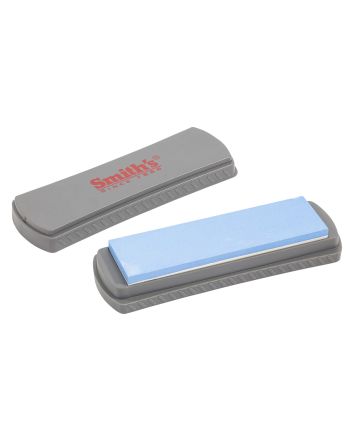 Smiths Products 51314 DualGrit Double-Sided Whetstone 6" Grit Sharpener Medium Gray
