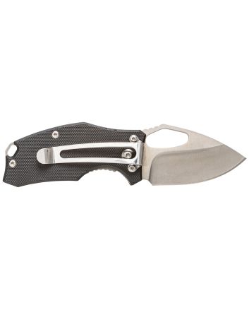 Smiths Products 51119 Lil Choncho2.20" Folding Drop Point Plain Polished 400 SS Blade/Black G10 Handle Includes Pocket Clip