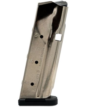 Shield Arms SAS15NGEN3 S15 Magazine Gen 3 15rd Flush 9mm Luger Fits Glock 48/43X Nickel Steel