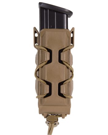 High Speed Gear 16PT01CB TACO V2 Mag Pouch Single, Coyote Brown Polymer, Belt Clip/MOLLE U-Mount, Compatible w/ Pistol Mags