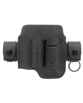 1791 Gunleather HDASLFBLKA EDC Heavy Duty Action Snap OWB Black Leather Belt Loop Ambidextrous