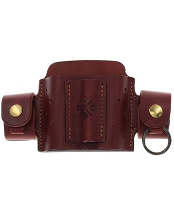 1791 Gunleather MNASMFCHNA EDC Mini Action Snap OWB Chestnut Leather Belt Loop Ambidextrous