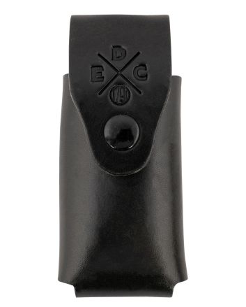 1791 Gunleather HDESSLSBLKA EDC Heavy Duty Easy Slide OWB Black Leather Belt Slide Ambidextrous