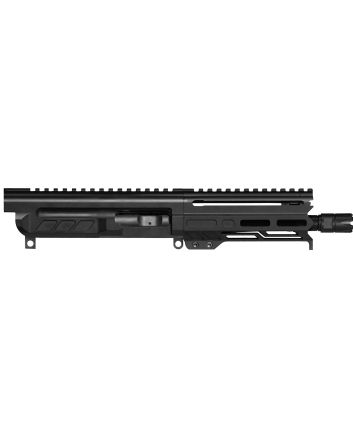 CMMG 94B6829AB Dissent9mm Luger 6.50", Left Side Charging Handle, Armor Black, OEM Zeroed Linear Comp, 4.60" M-LOK Handguard for AR-Platform, Picatinny End Plate