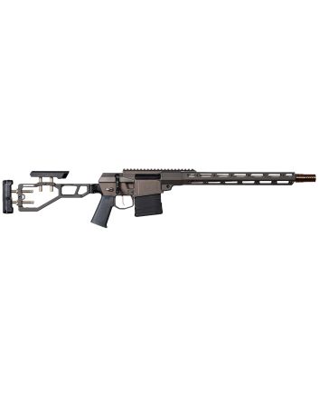 Q LLC FIX8616INRIFLEBLK The Fix8.6 Blackout 10+1 16" Tapered Threaded Barrel, Gray, Fully Adj. Folding Stock, Magpul K Grip, 15" Q-Sert Handgaurd, AR-10/SR-25 Mag, Cherry Bomb Brake, Ambi Controls