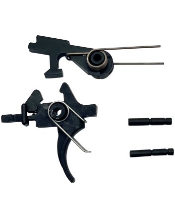 LBE Unlimited AR2STG Replacement Trigger Two-Stage Group, Curved Adj., Fits AR-15
